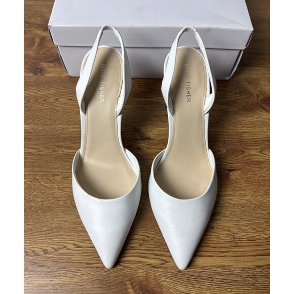Marc Fisher Women's HADYA Pump White Size 10 M - Picture 2 of 7